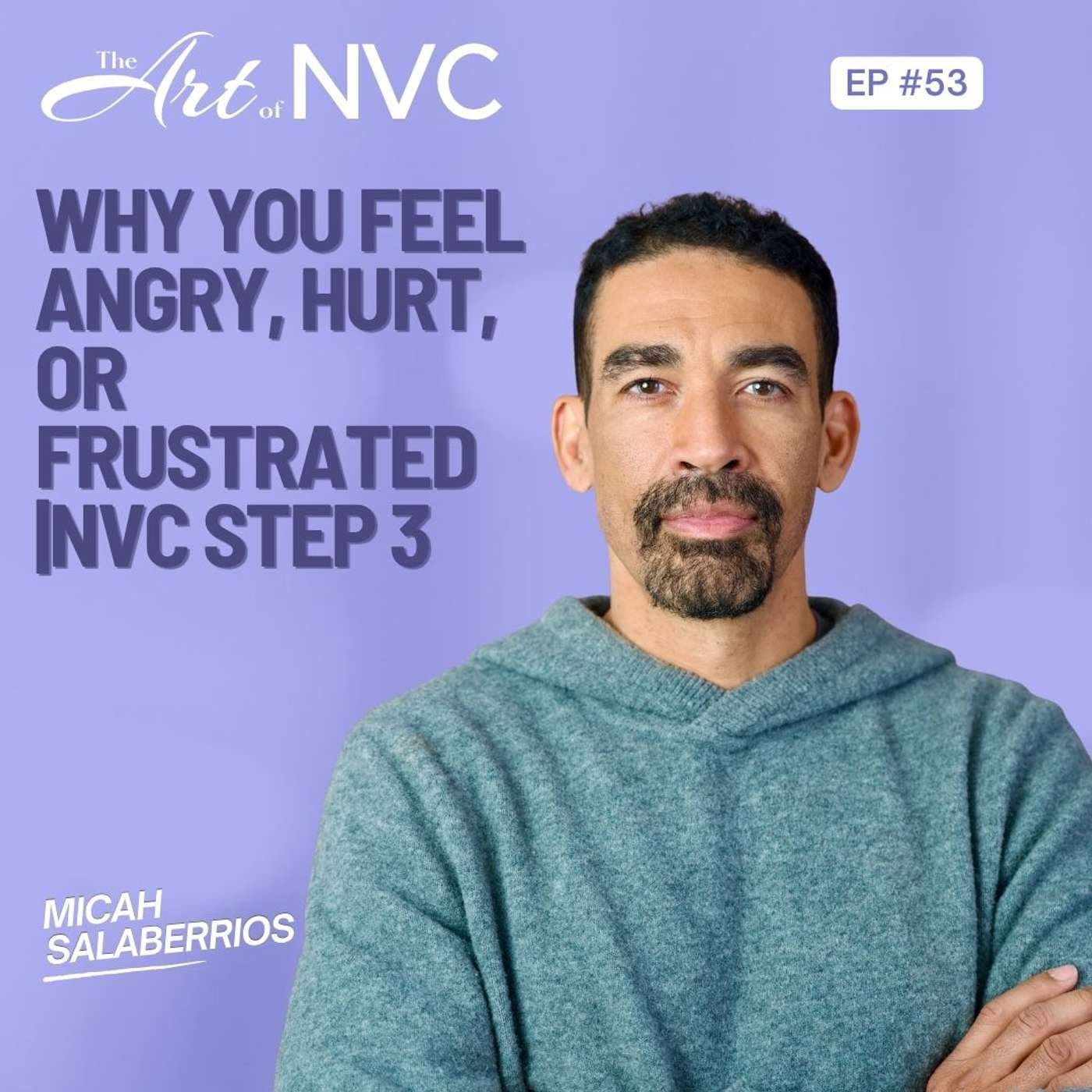 Episode artwork for Why You Feel Angry, Hurt, or Frustrated | NVC Step 3